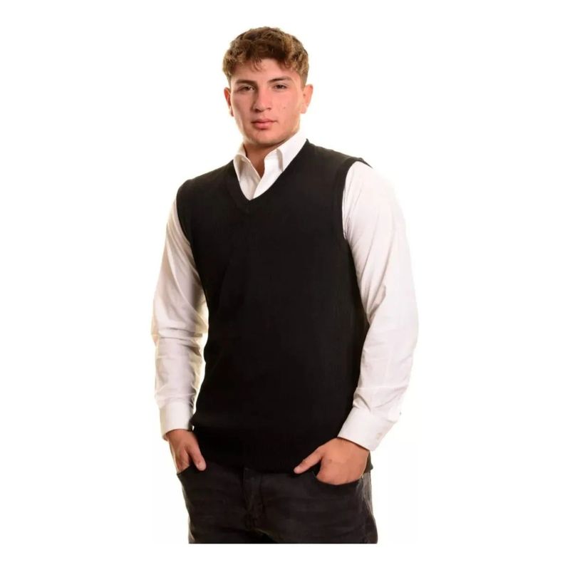 MPROPIA - Sweater Sin Mangas Hombre Cuello V, Excelente Calidad 131