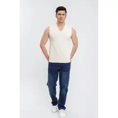 LOOK SHOP - Sweater Sin Mangas Hombre Cuello V, Excelente Calidad 131