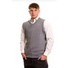 LOOK SHOP - Sweater Sin Mangas Hombre Cuello V, Excelente Calidad 131