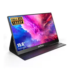GENERICO - Monitor Portátil InnoView 156 FHD1080p HDMI USB-C con cubierta Negro