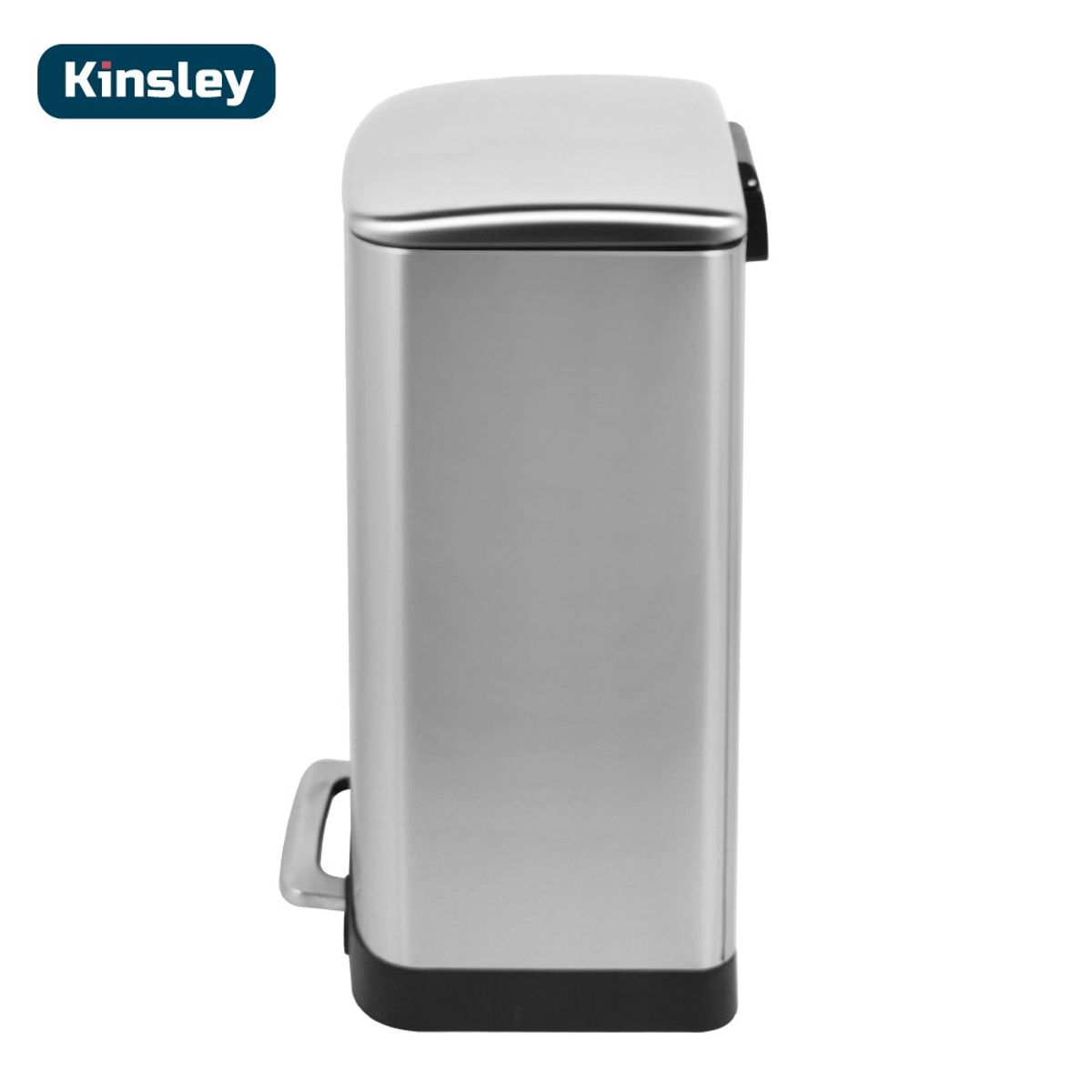 KINSLEY - Basurero Papelero Pedal Acero Inoxidable 40 Lts Kinsley Kiosclub