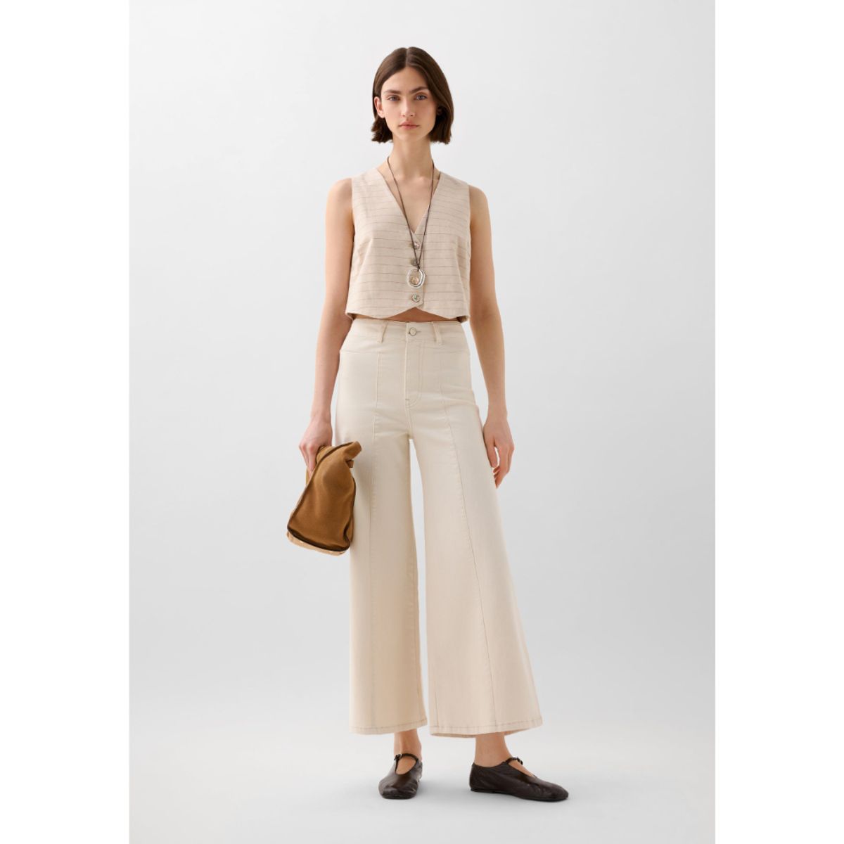 SCALPERS - JEANS CULOTTE COSTURAS