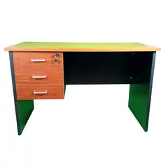 GENERICO - Escritorio Ejecutivo 3 Cajones Con Llave Ferrara 120x60 Cm Cerezo