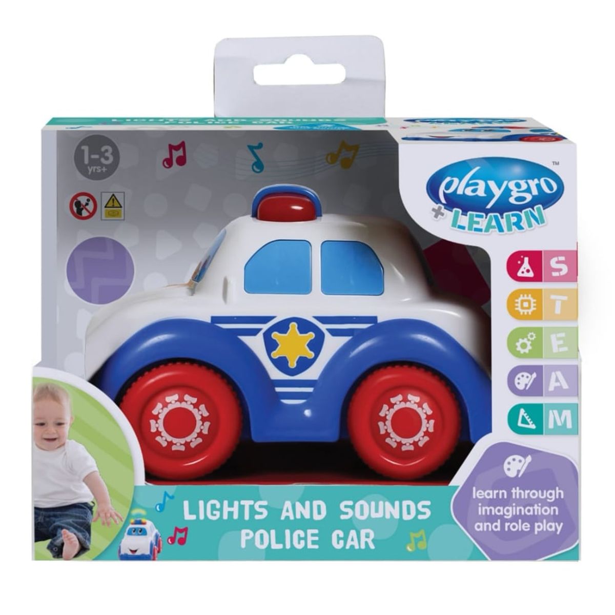 PLAYGRO - Autito Carro de Policía PLAYGRO