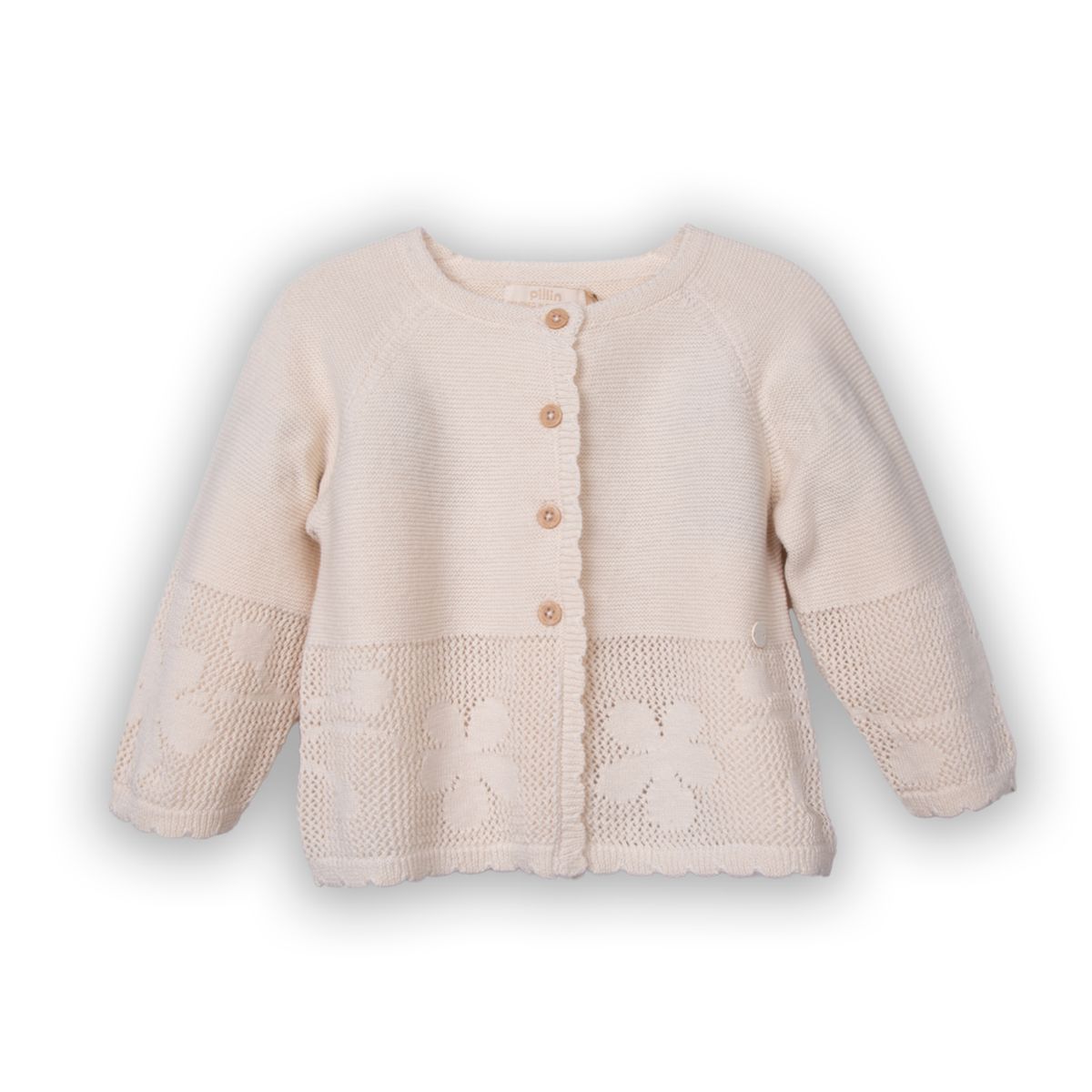 PILLIN - Chaleco  Niña Crudo Pillin (PVC906-25CRU6M)