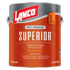 LANCO - Esmalte al Agua Superior Satin Blanco 1GL