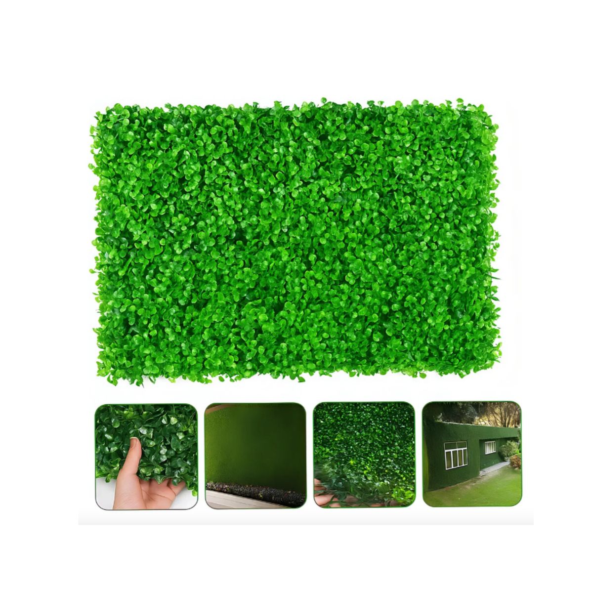 GENERICO - Pack 15 Pasto Palmeta Artificial Trebol Vertical 60x40cm