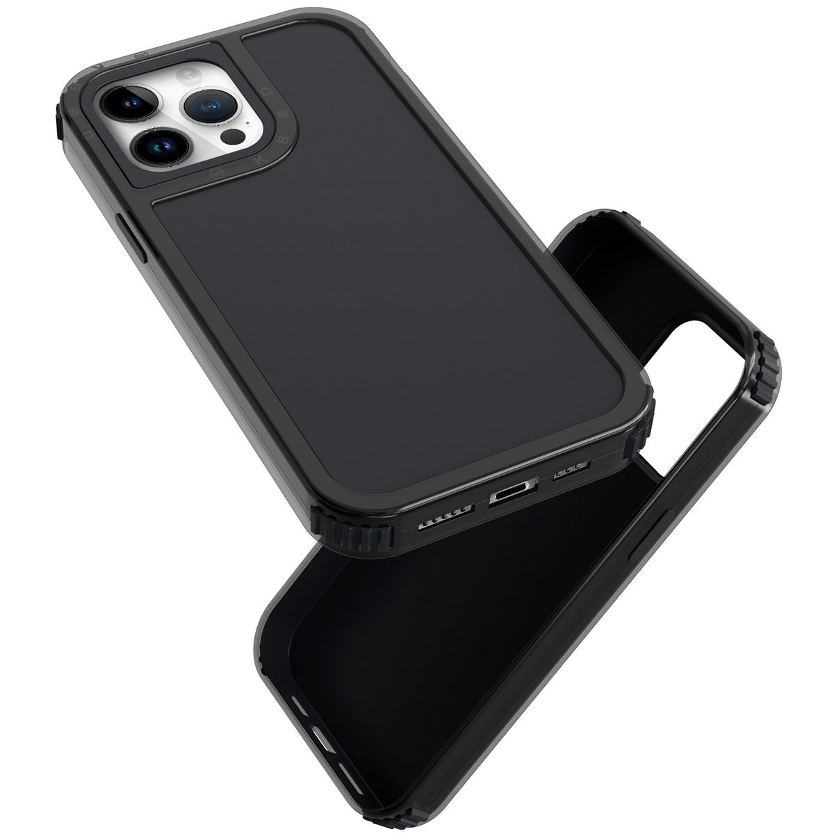 KBOD - Carcasa 360 de 3 Piezas Kbod Urban Play Para iPhone 14 Pro Negro