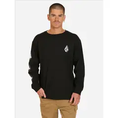 VOLCOM - Polera ML Grind Stone Negro Hombre - Negro