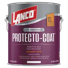 LANCO - Esmalte al Agua Protecto Coat Satin Blanco 1GL