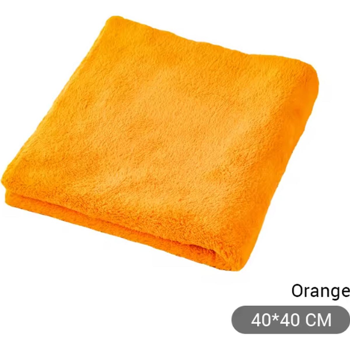 GENERICO - Paño Toalla Microfibra Secado Limpieza Auto Detailing Naranja