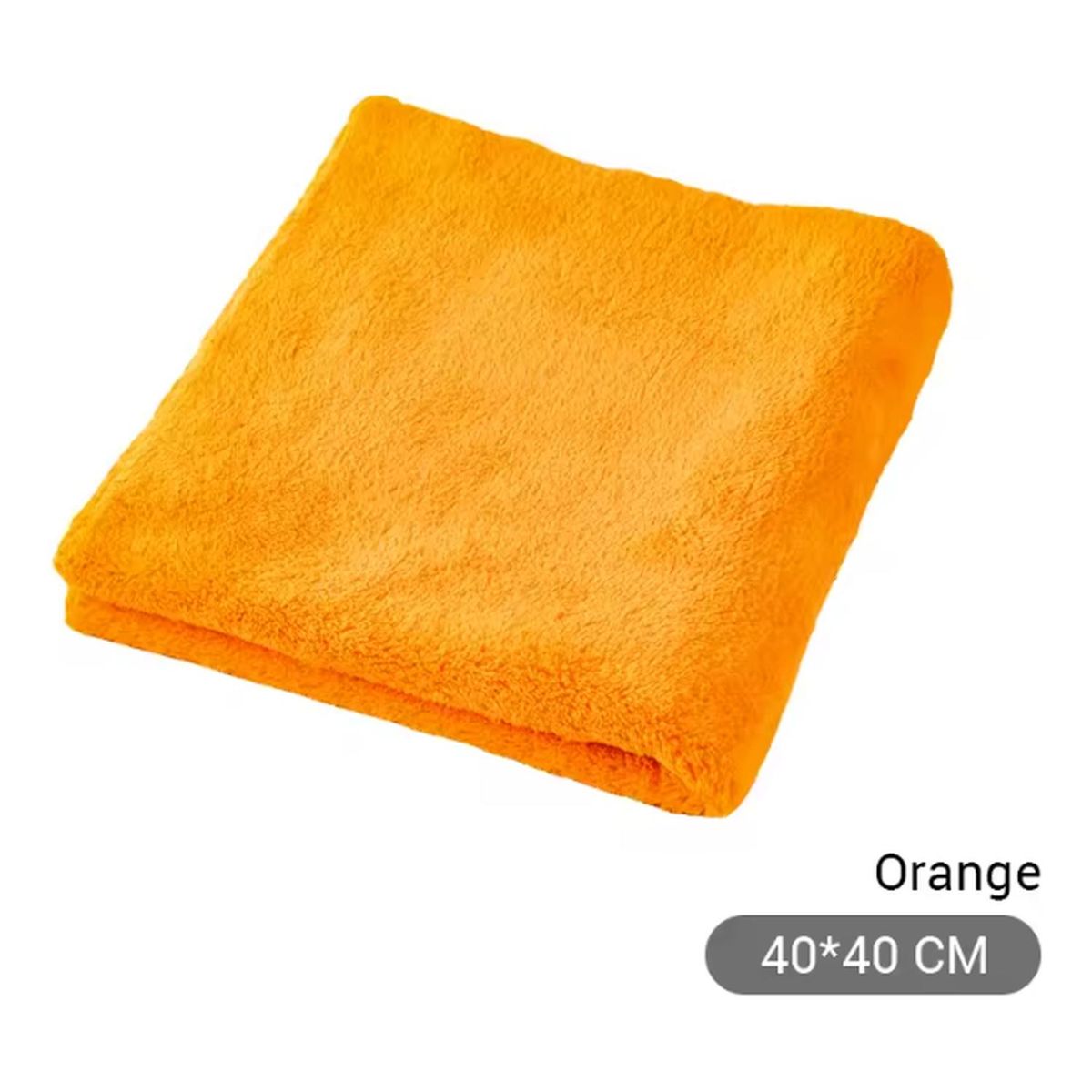 GENERICO - Paño Toalla Microfibra Secado Limpieza Auto Detailing Naranja