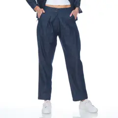 WADOS - PANTALON RECTO TIRO ALTO PRETINA ELASTICA