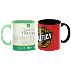 GENERICO - Pack 2 Tazones Santa Helena + Cerveza Baltica