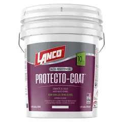LANCO - Esmalte al Agua Protecto Coat Semi-Brillo Blanco 4GL