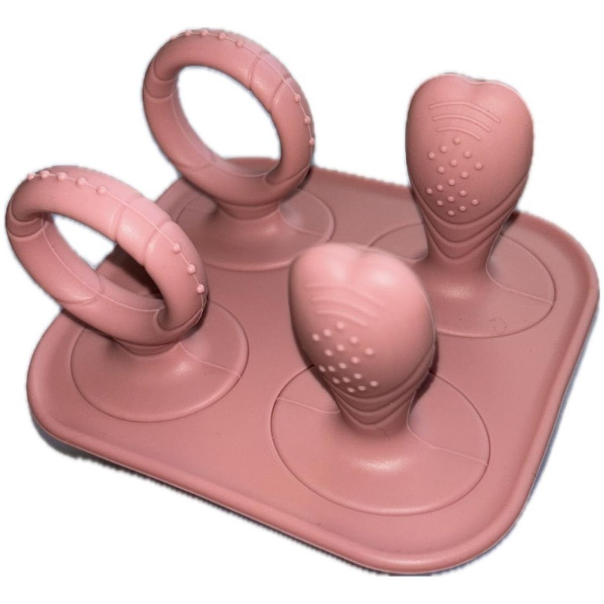 GENERICO - Mordedor Para Bebé Set Mordedores Y Paletas Rosa