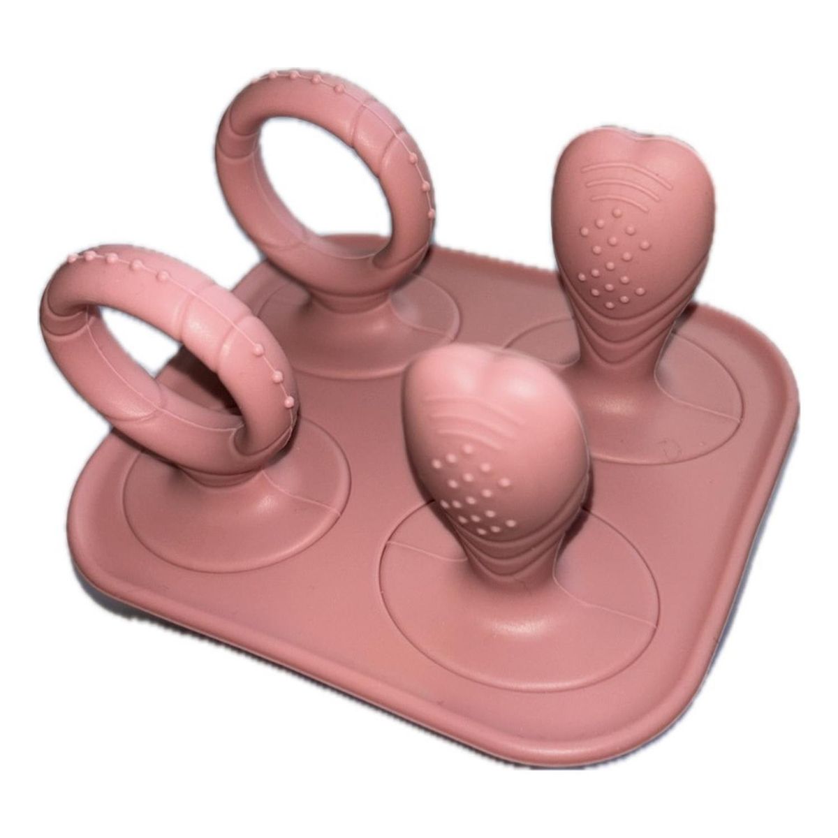 GENERICO - Mordedor Para Bebé Set Mordedores Y Paletas Rosa