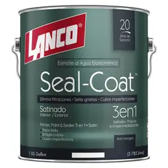 LANCO - Esmalte al Agua Seal Coat Satin Blanco 1GL