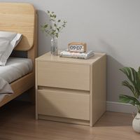 Velador Con 2 Cajones Con Riel 50x40x40