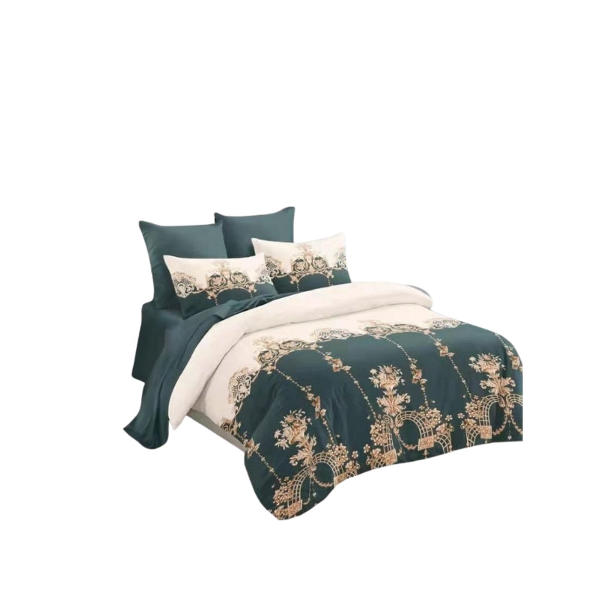 GENERICO - Cubrecama Quilt Verano 1.5 Plaza y Media Diseño Estampado