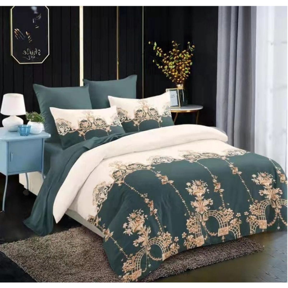 GENERICO - Cubrecama Quilt Verano 1.5 Plaza y Media Diseño Estampado