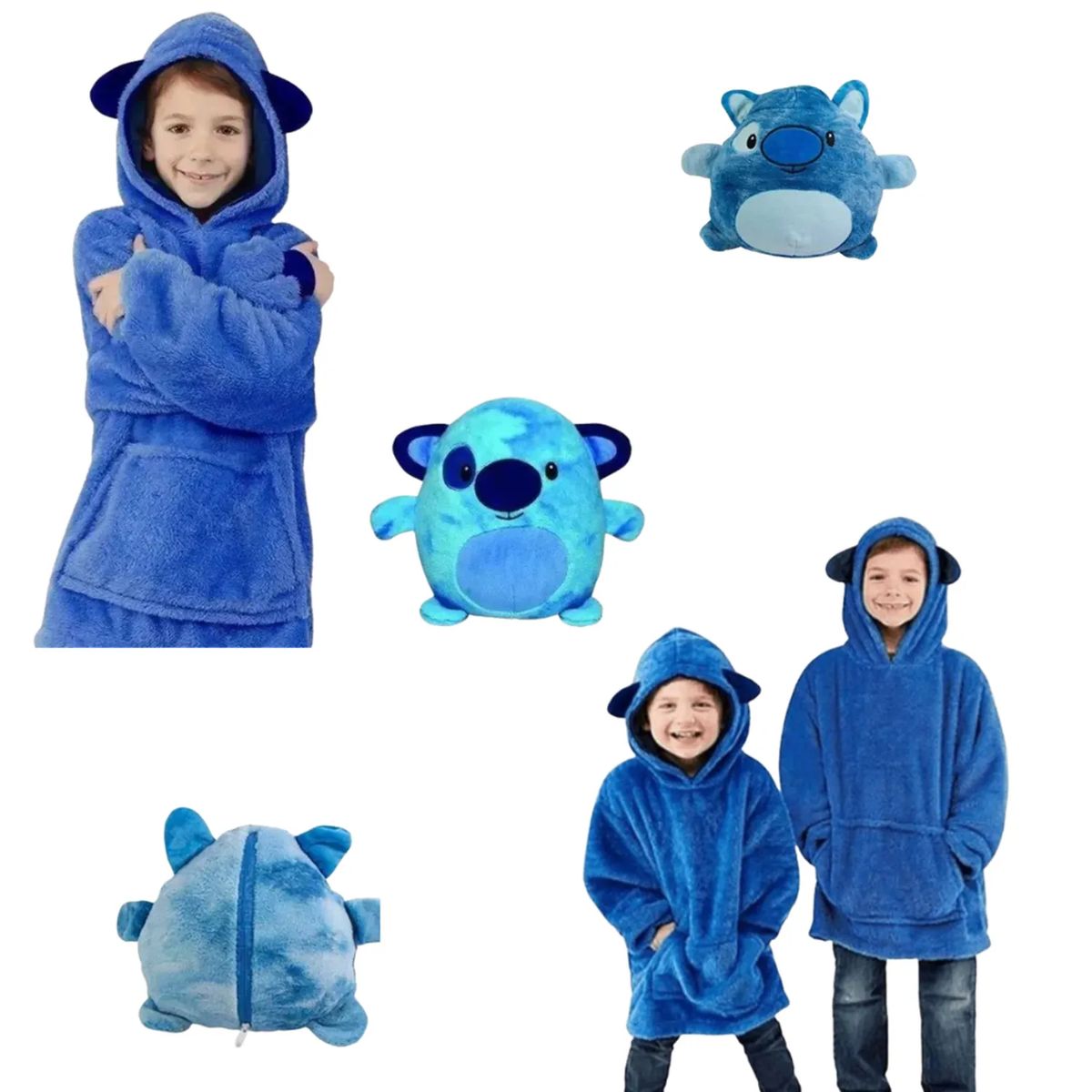 MOVI - Polerón  Peluche Sherpa Infantil Unisex, Talla Única
