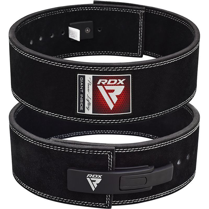 RDX - Cinturon Cuero Powerlifting Pro palanca talla S