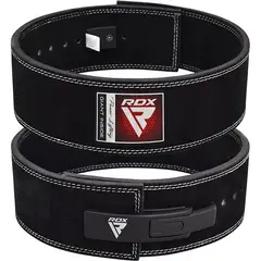 RDX - Cinturon Cuero Powerlifting Pro palanca