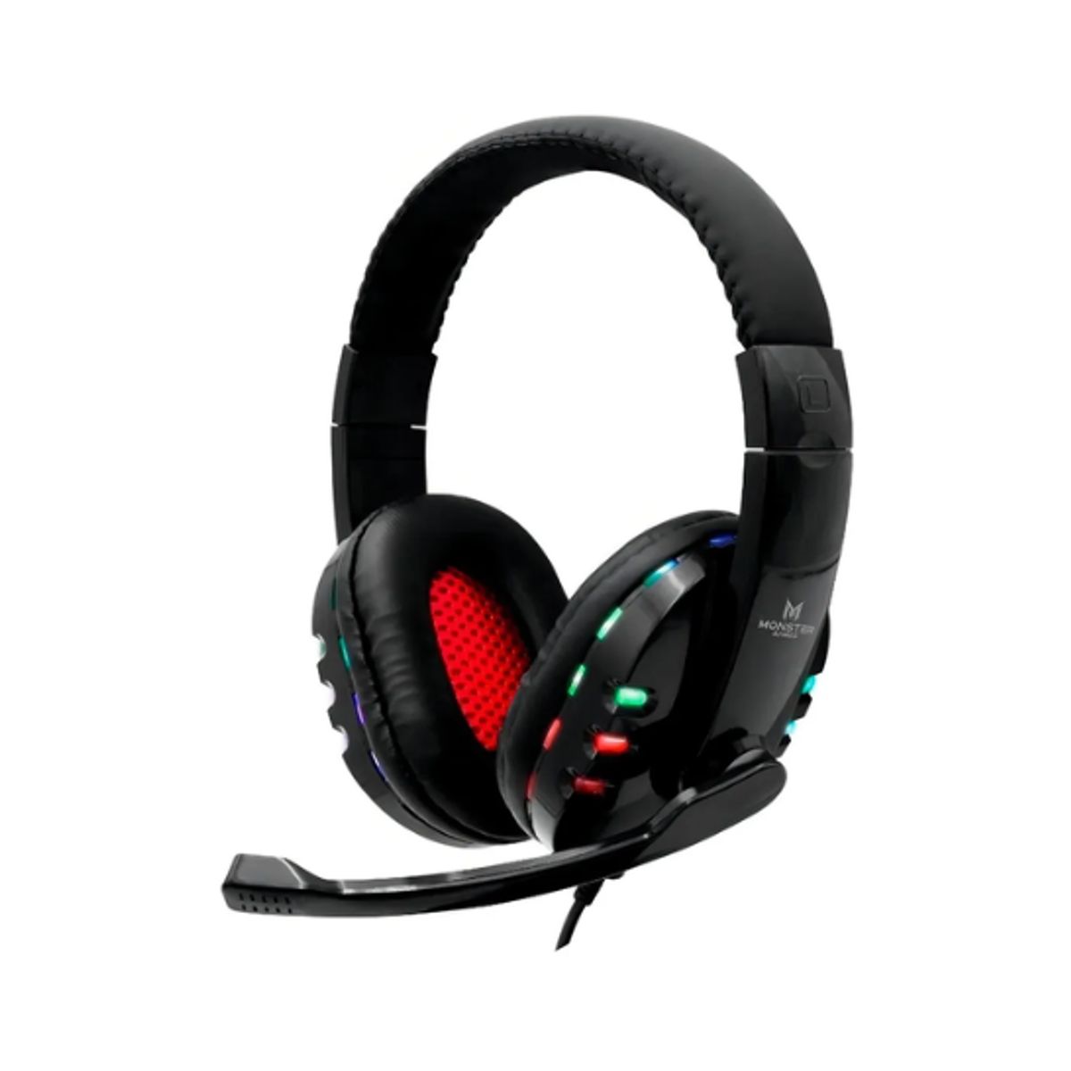 MONSTER GAMES - Auriculares Monster Gamer Bogey Mic Rgb Usb Aux Pc Ps4