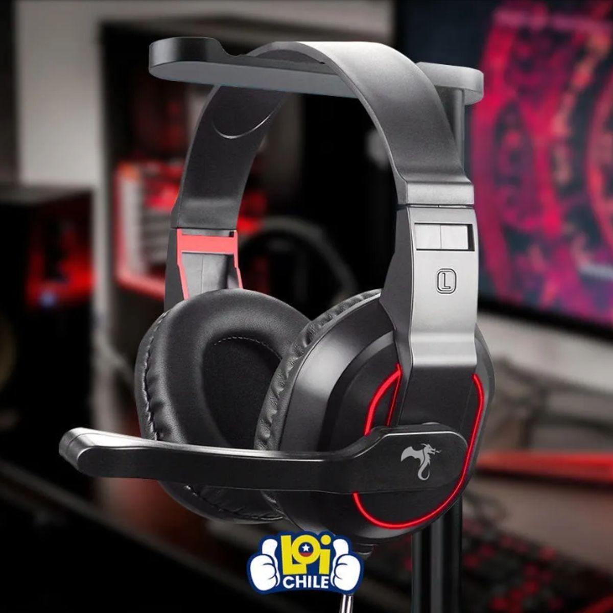 GENERICO - Audifonos Gamer Kolke Phoenix Jack 35mm Color Rojo