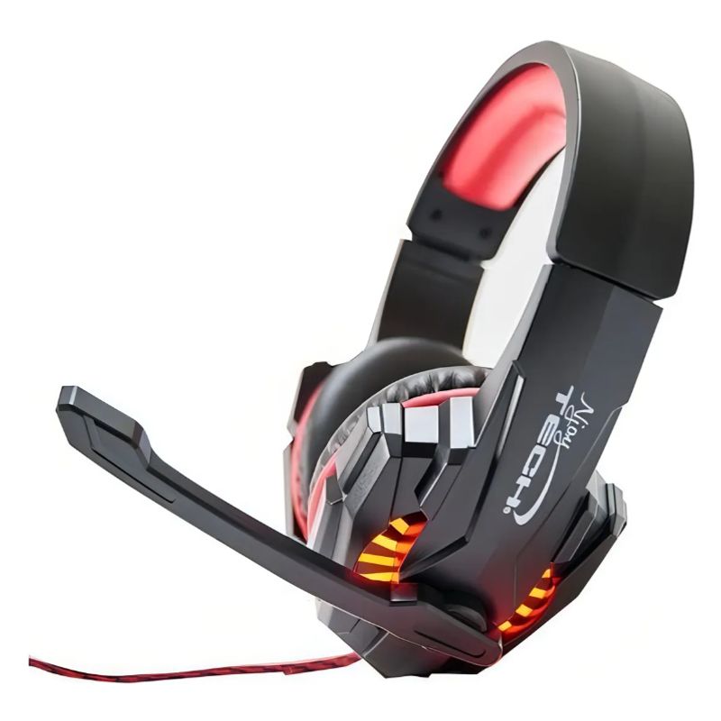 GENERICO - Audifono Gamer Njoytech Con Micrófono Color Rojo Color de la luz RGB