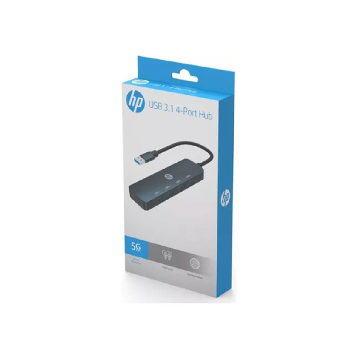 HP - Hp Dhc-ct100 Adaptador Hub Con 4 Puertos Usb 30 5gbps 5v
