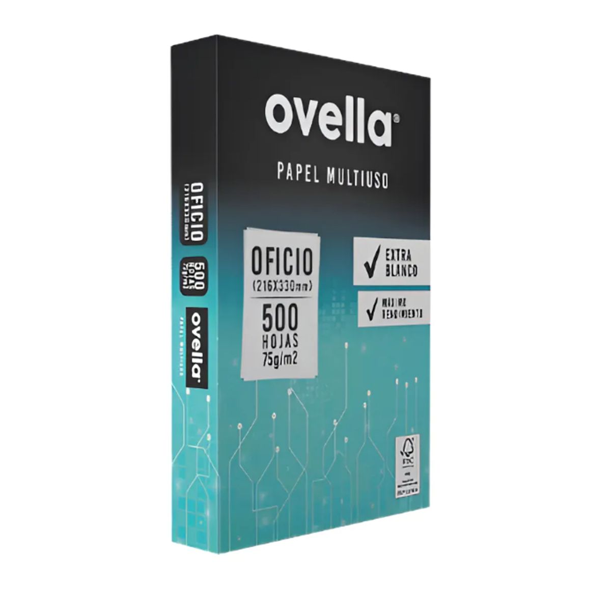 GENERICO - Resma Carta Ovella 75 Gm2 X 500 Hojas V-a Color Blanco