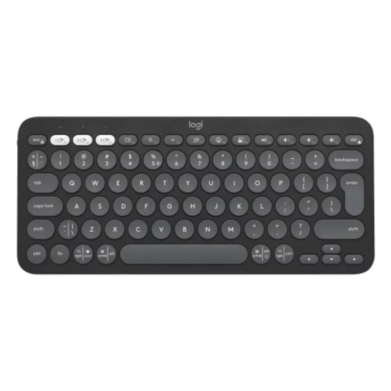 GENERICO - Teclado Logitech Pebble 2 K380s Blanco Español Idioma Español -Negro