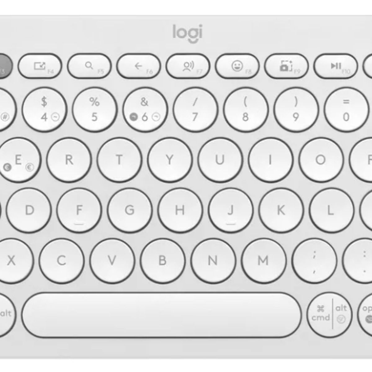 GENERICO - Teclado Logitech Pebble 2 K380s Blanco Español Idioma Español - Blanco