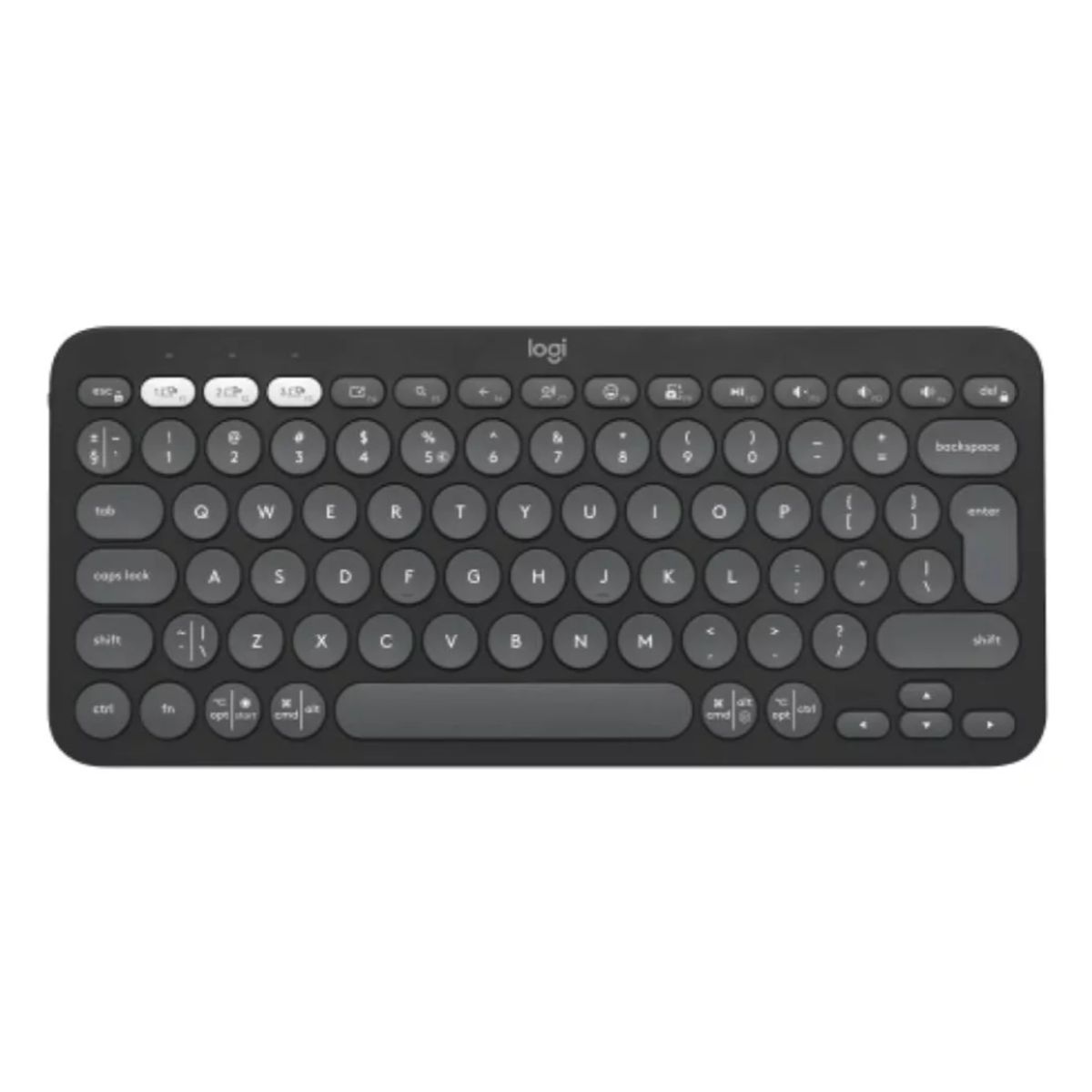 GENERICO - Teclado Logitech Pebble 2 K380s Blanco Español Idioma Español - Grafito