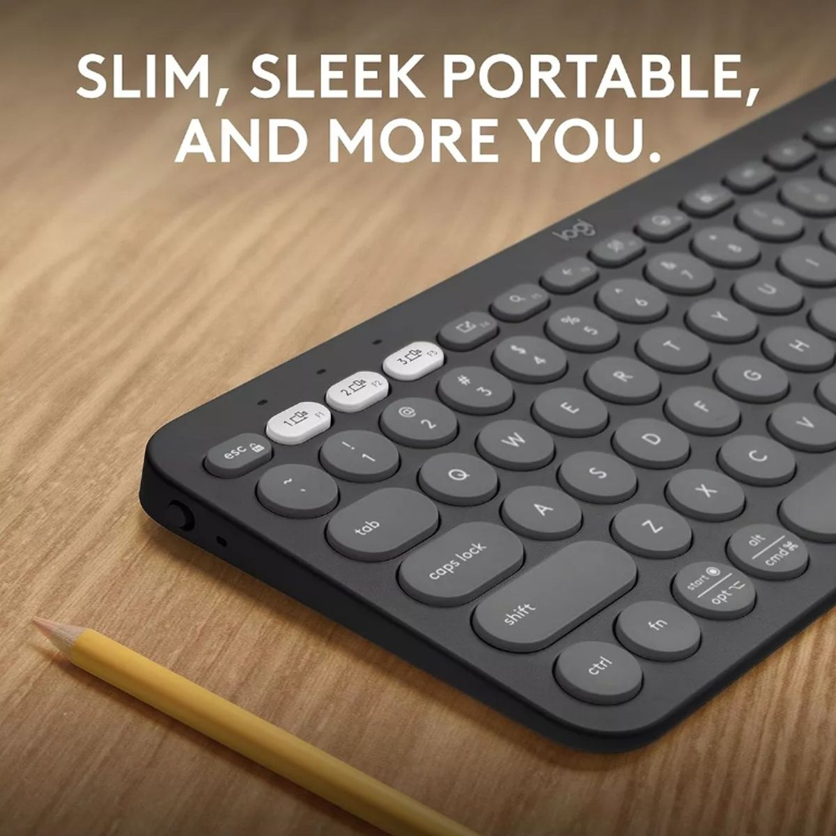 GENERICO - Teclado Logitech Pebble 2 K380s Blanco Español Idioma Español - Grafito