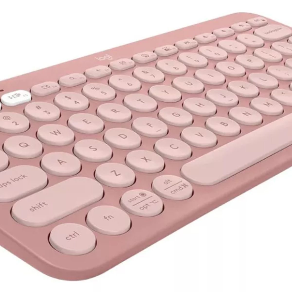 GENERICO - Teclado Logitech Pebble 2 K380s Blanco Español Idioma Español - Rosa