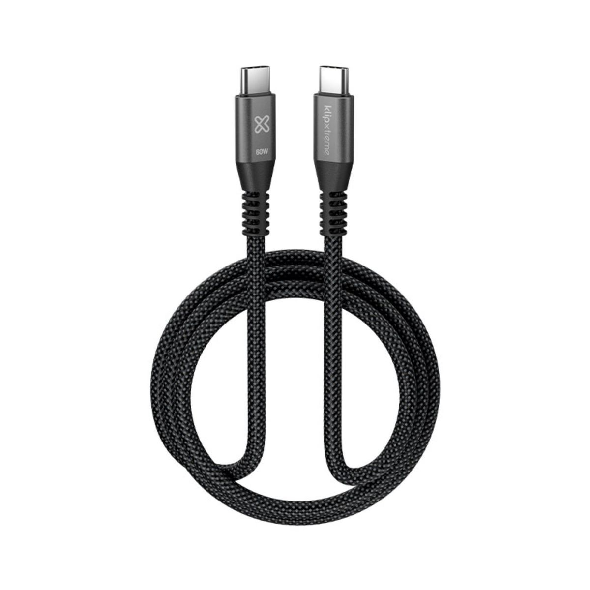 KLIP XTREME - Klip Xtreme Cable Trenzado USB-C PowerGo 250 60W 1m