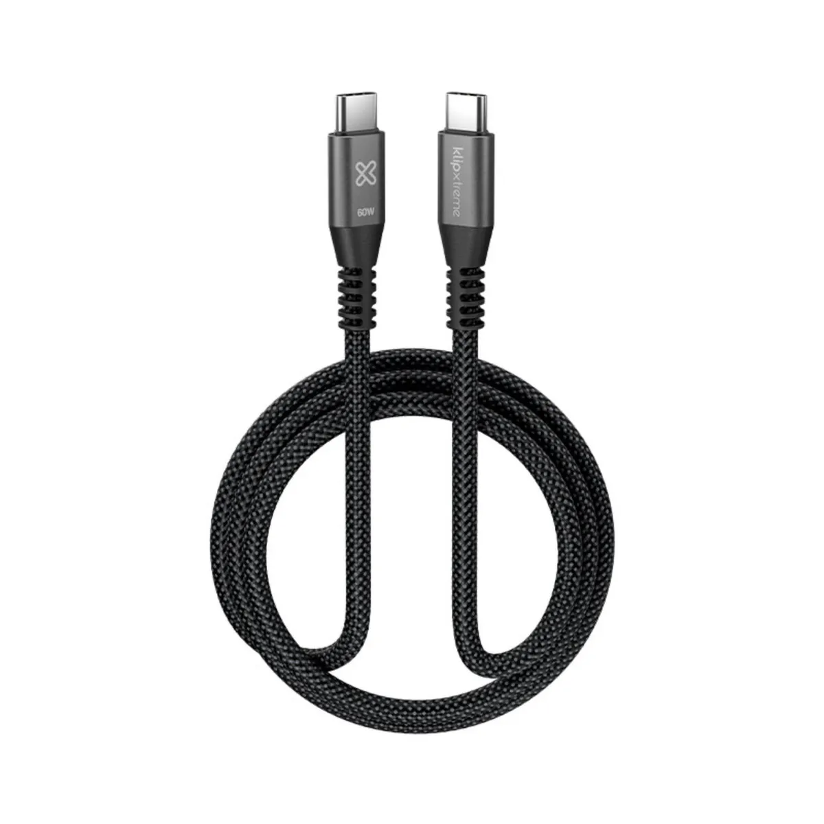 KLIP XTREME - Klip Xtreme Cable Trenzado USB-C PowerGo 250 60W 1m