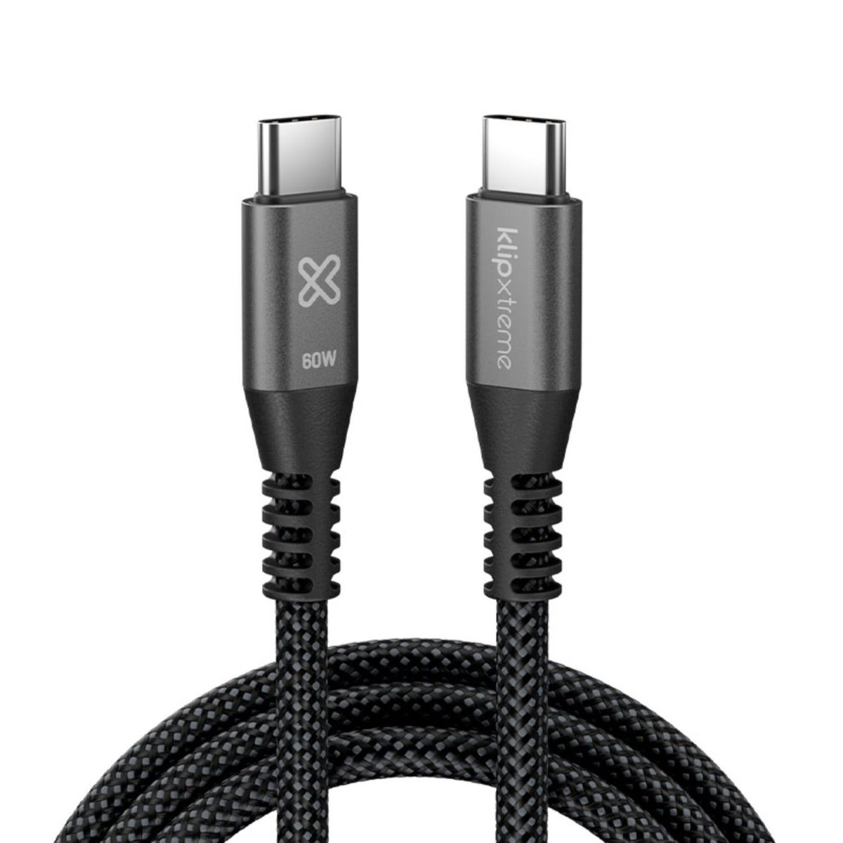 KLIP XTREME - Klip Xtreme Cable Trenzado USB-C PowerGo 250 60W 1m