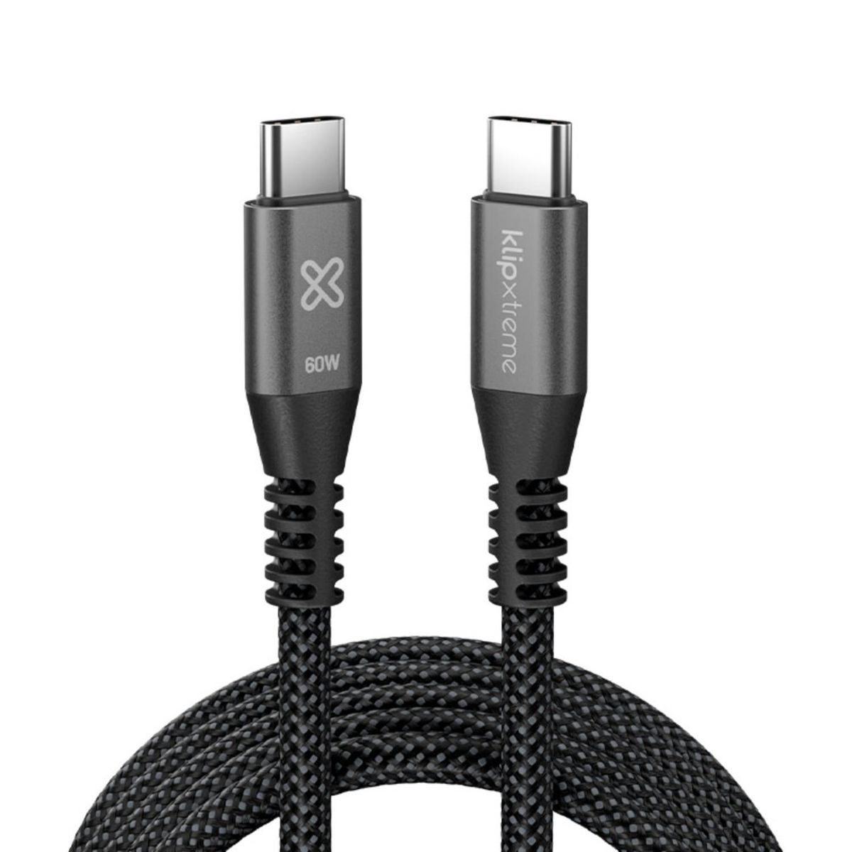 KLIP XTREME - Klip Xtreme Cable Trenzado USB-C PowerGo 250 60W 1.8m