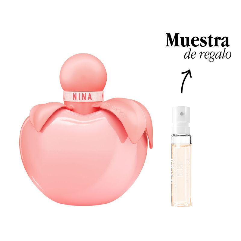 NINA RICCI - Compra y Prueba Nina Ricci Nina Rose EDT 80 ML Mujer + Muestra 1,5 ML