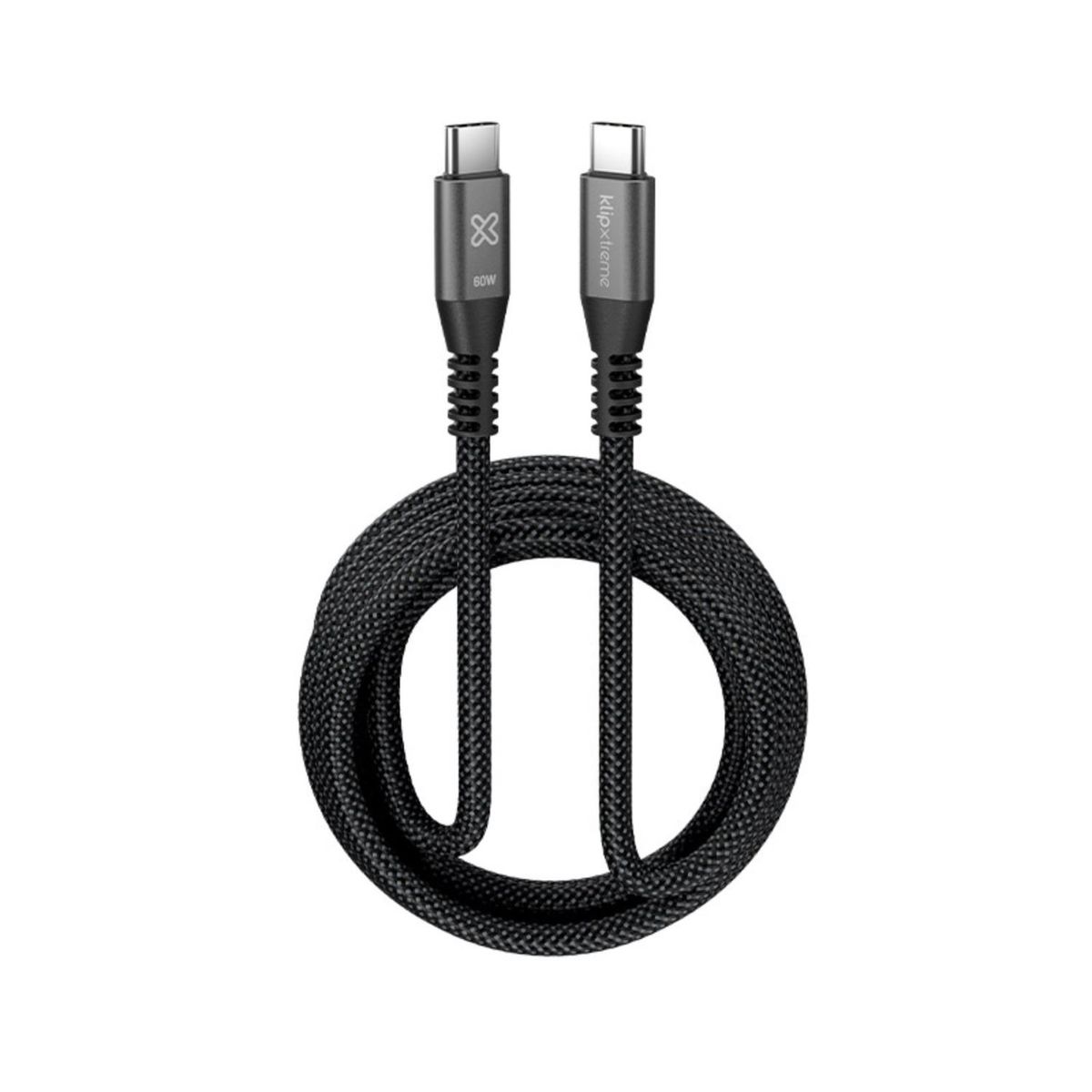 KLIP XTREME - Klip Xtreme Cable Trenzado USB-C PowerGo 250 60W 3m