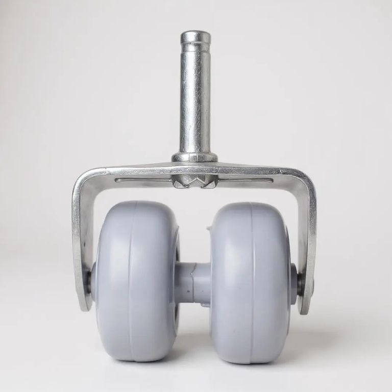 Rueda Doble Para Camas Cic Flex - Sin Frenos Gris