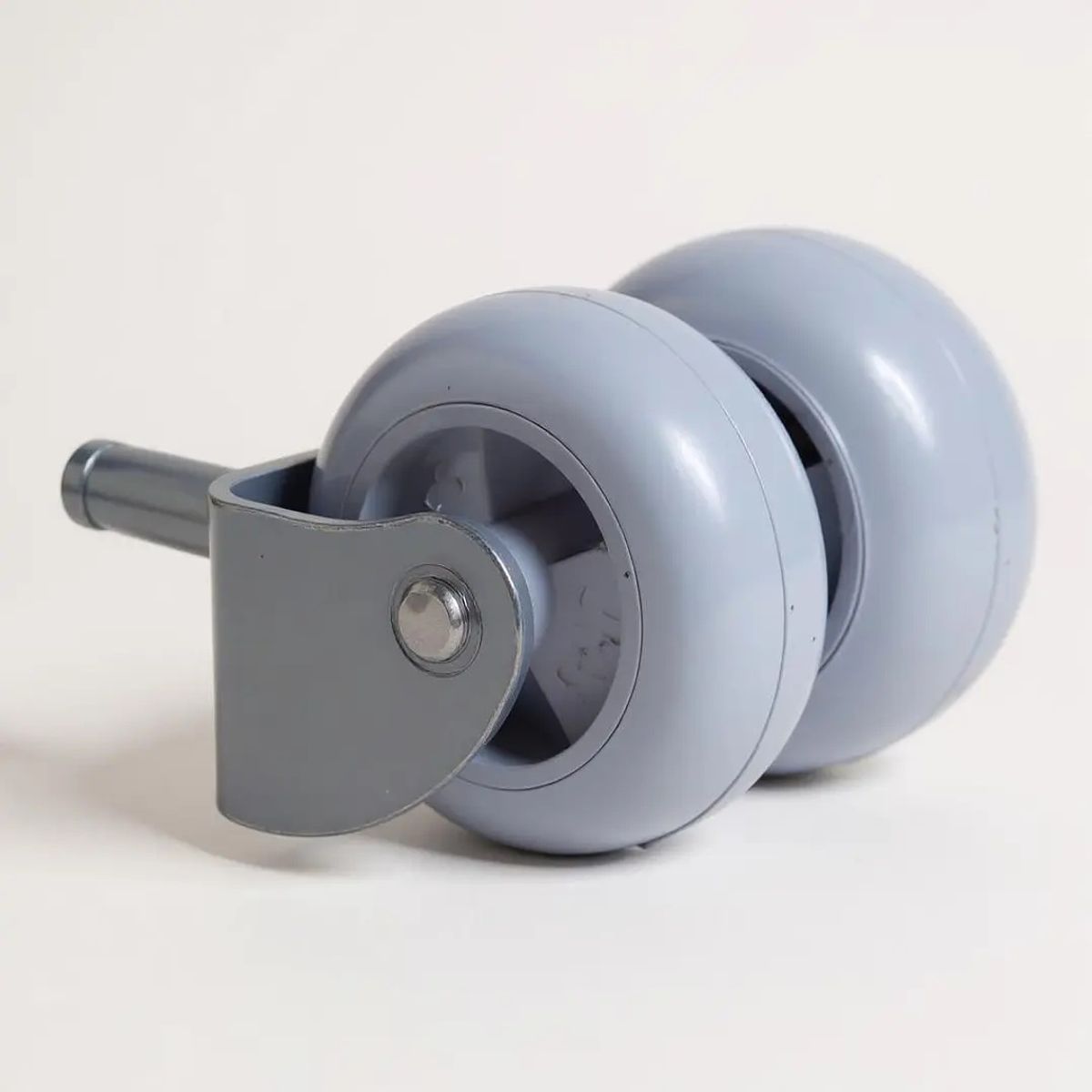 BLOCCARE - Rueda Doble Para Camas Cic Flex - Sin Frenos Gris