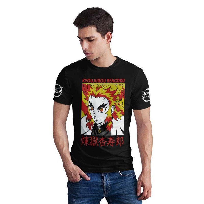 ESTAMPA MANIA - Polera Rengoku Demon Slayer D13
