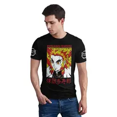 ESTAMPA MANIA - Polera Rengoku Demon Slayer D13