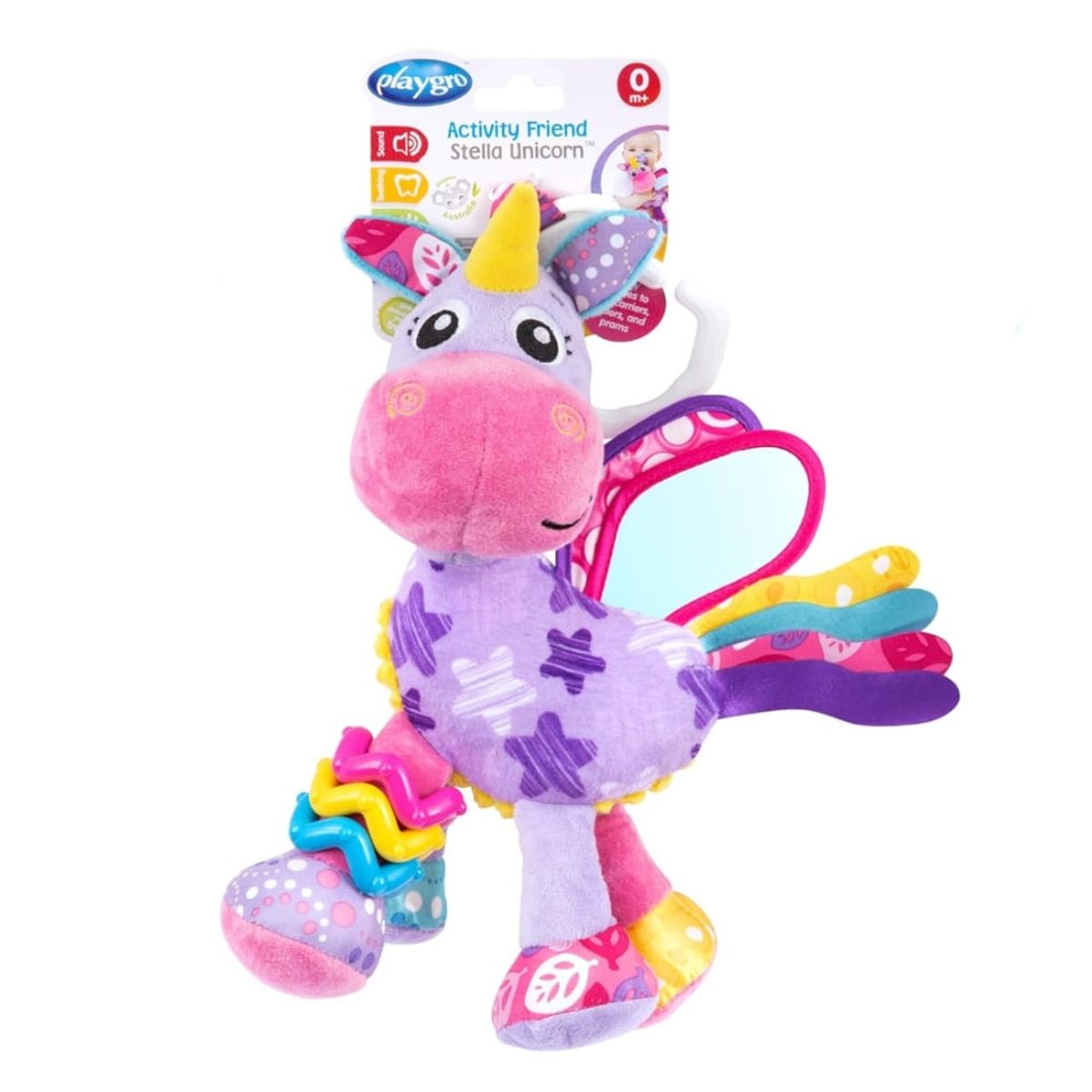 PLAYGRO - Sonajero Amigos y Actividades PLAYGRO Unicornio Stella