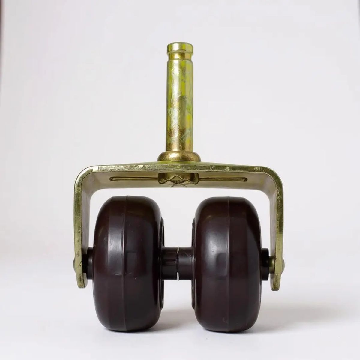 BLOCCARE - Rueda Doble Para Camas Cic Flex - Sin Frenos Cafe